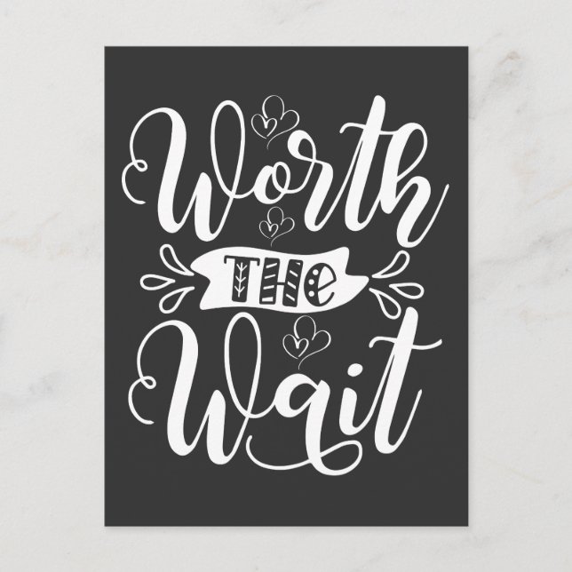 Väntade värd outfit, Rainbow Baby-kunskap Vykort (Framsida)