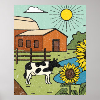Vantage Kansas State Karta Souvenir Poster