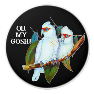Vantage White Birds OMG Citat Knopp