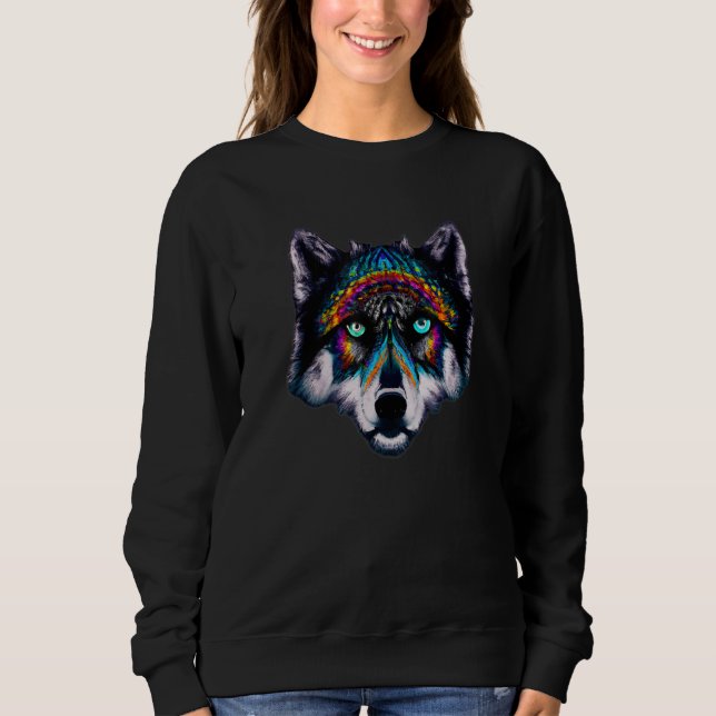 VanTahir Mystic Wolf T Shirt (Framsida)