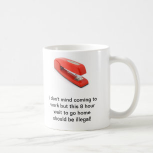 Väntan att gå hem kaffemugg