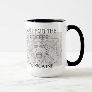 Väntan för att kaffet ska sparka i mugg