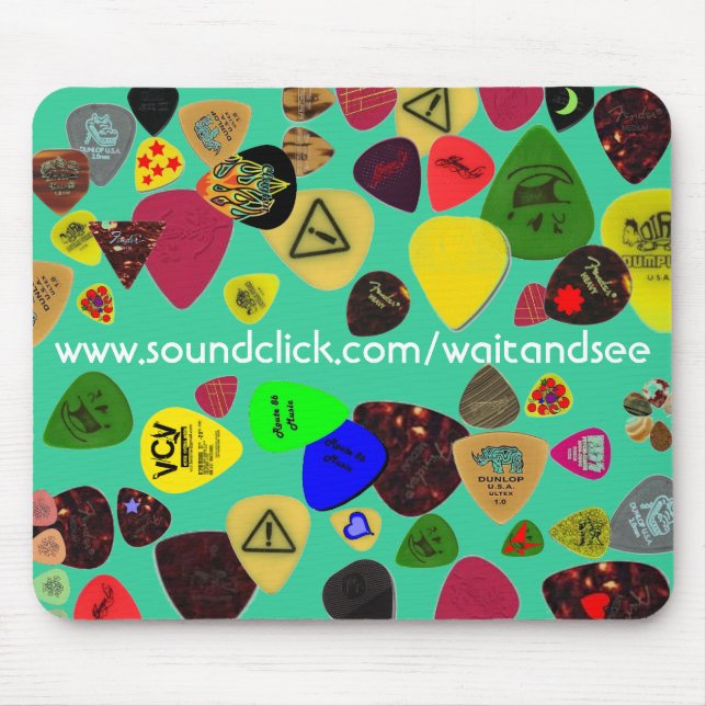 VÄNTAN OCH SER gitarren välja mousepad Musmatta (Framsidan)