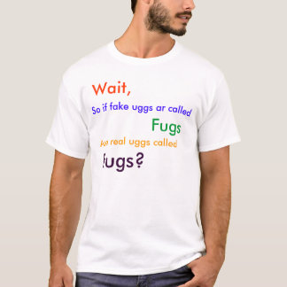 Väntan, så, om fejka kallade uggs ar, Fugs, är T-shirt