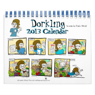 Väntande 2013 Månadskalender humor tecknad Kalender