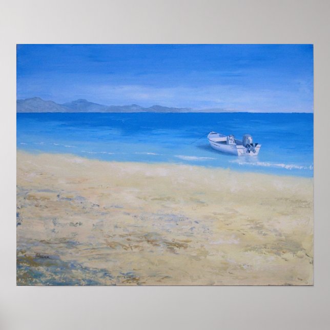 Väntande båt poster (Framsidan)