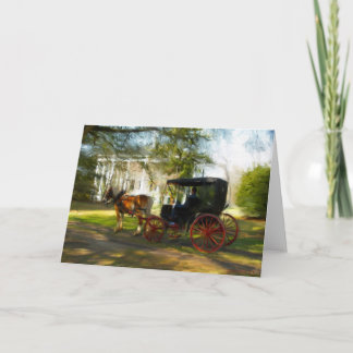 Väntande Bellehäst och Buggy Kort