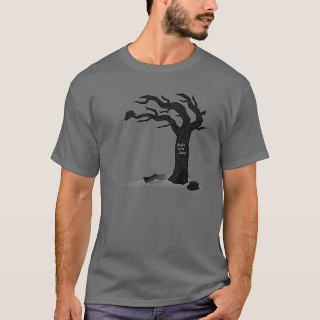 Väntande Godot - Godot var här Tee (Framsida)