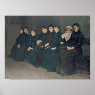 Väntande i Clinic, 1888 Poster