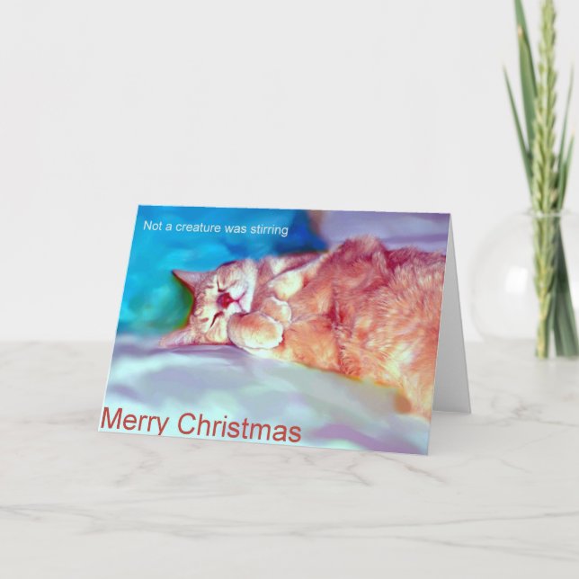 Väntande jul helgkort (Framsida)