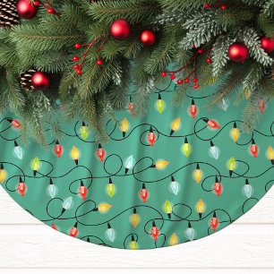 Väntande jul Ljus Helgdag Mönster Julgransmatta Borstad Polyester