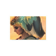 Väntande kvinnor: Stretched Kanvastryck