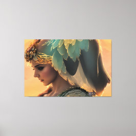 Väntande kvinnor: Stretched Kanvastryck