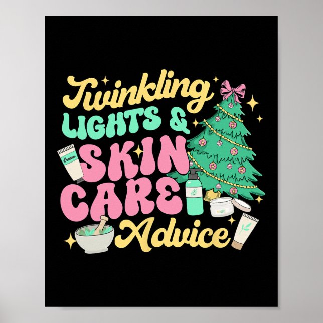Väntande Ljus&amp; Skin Care Adress Poster (Framsidan)