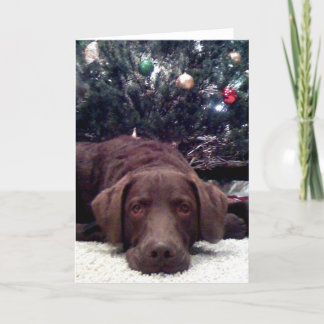 Väntande Santa Helgkort