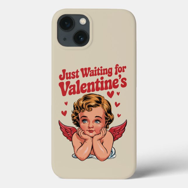 Väntar bara på Alla Hjärtans Dags Retro Baby Cupid (Baksida)