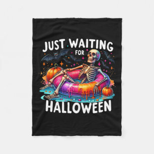 Väntar bara på Halloween 1 Fleecefilt