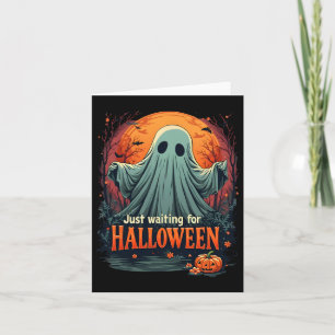 Väntar bara på Halloween Funny Spooky Season Gra Kort