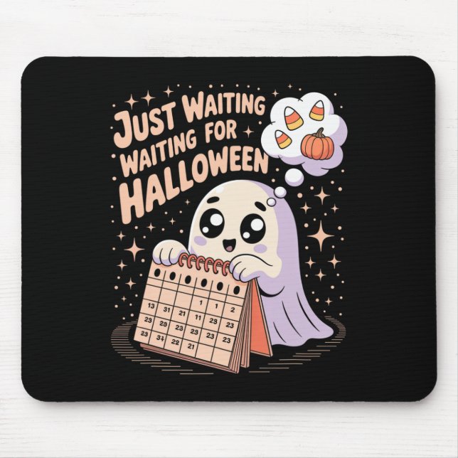 Väntar bara på Halloween-Halloween-citat S Musmatta (Framsidan)