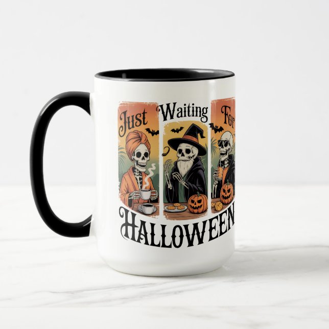 Väntar bara på Halloween – Rolig och kuslig säsong Mugg (Vänster)