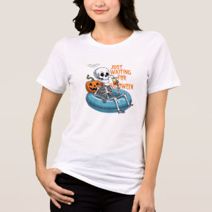 Väntar bara på Halloween – Roligt spökligt T Shirt