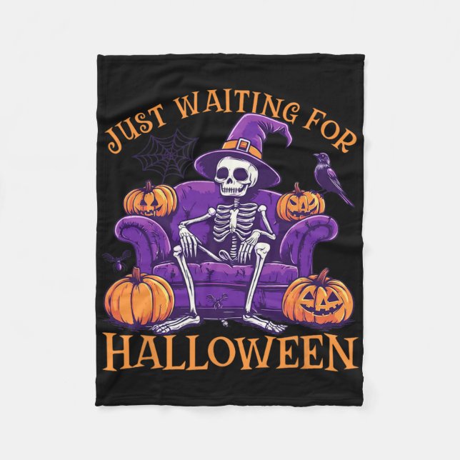 Väntar bara på Halloween Shirt - Summerween Funn Fleecefilt (Framsidan)