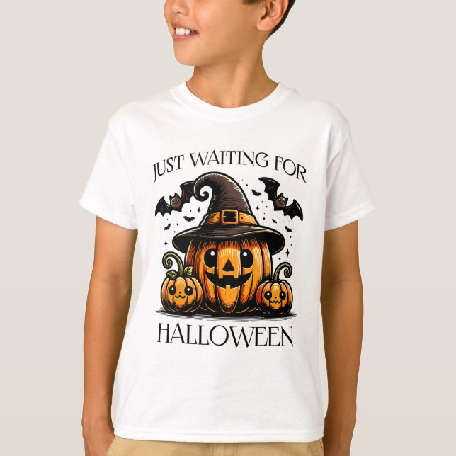 Väntar bara på Halloween-sommartalokusdockan T Shirt (Framsida)
