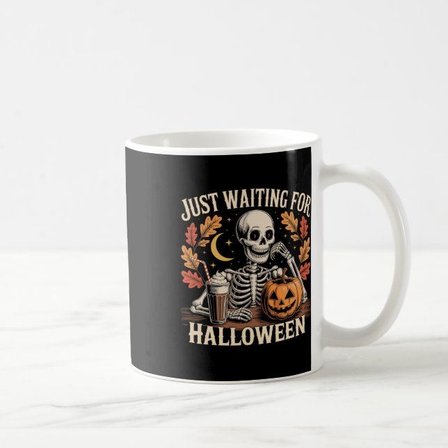 Väntar bara på Halloween Summerween Funny Spooky Kaffemugg (Höger)