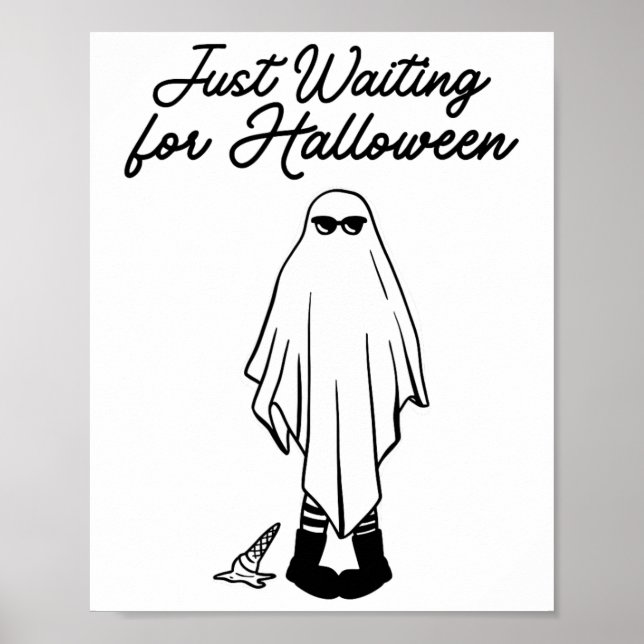 Väntar bara på Halloween-taloky Ghost Summer Hal Poster (Framsidan)