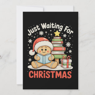 Väntar bara på Julbrödet Läs Bok Julkort