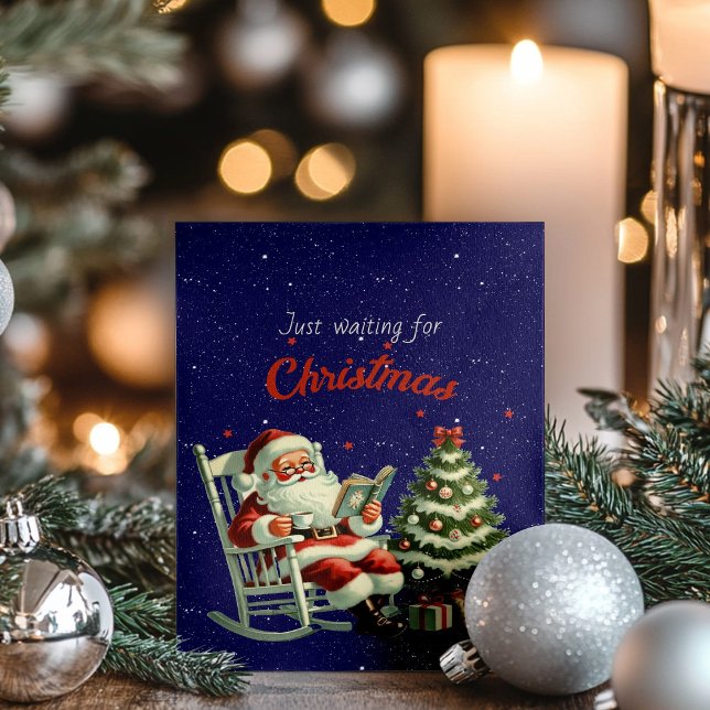 Väntar bara på julkort för Helgdag Helgkort (Skapare uppladdad)