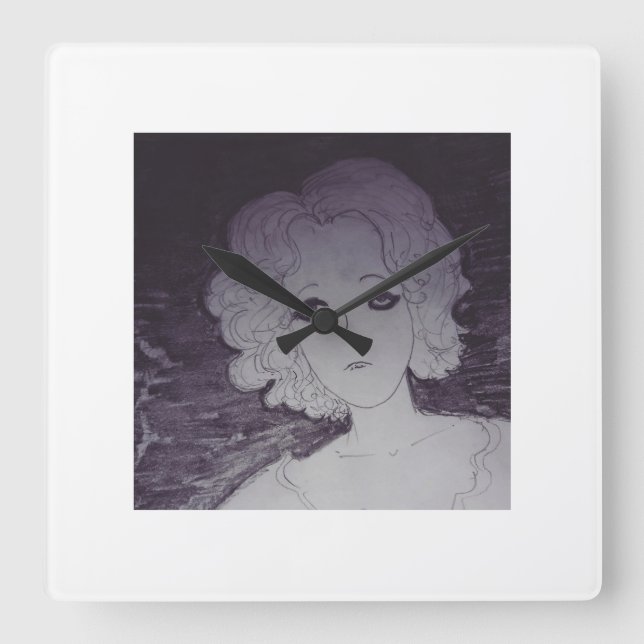 Väntar Fyrkantig Klocka (Framsida)