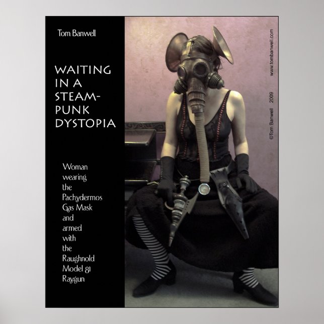 Väntar i en Steampunk Dystopia Poster (Framsidan)