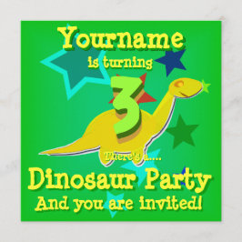 Väntar på 3 inbjudningar från Dinosauer Party