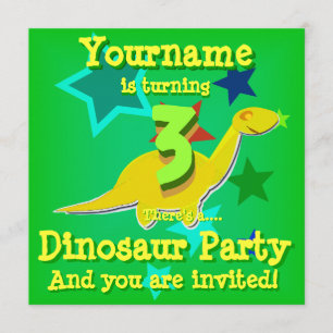 Väntar på 3 inbjudningar från Dinosauer Party
