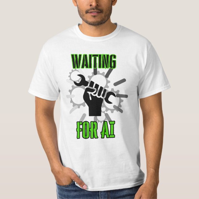 Väntar på AI.w T Shirt (Framsida)