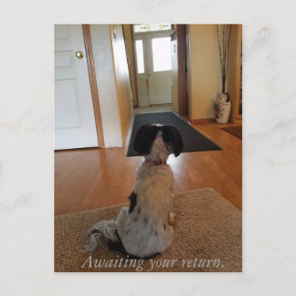 Väntar på att du kommer tillbaka vykort