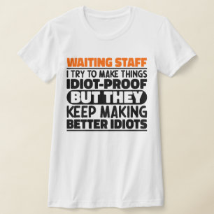 Väntar på att få Sak Roliga meningar T Shirt