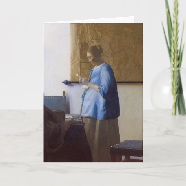 Väntar på att Mor ska läsa en Brev Kort (Framsida)