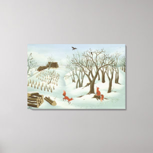 Väntar på bättre tider 1980 canvastryck