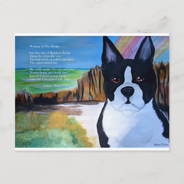 Väntar på bryggan vykort (Framsida)