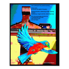 Väntar på den målade bunten fototryck