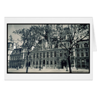 Väntar på dig på Hôtel de Ville Hälsningskort