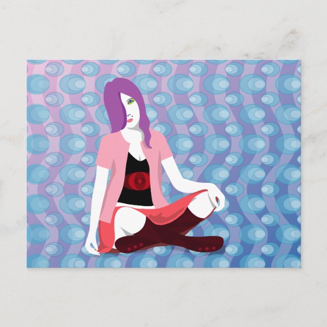 "Väntar på dig" vykort (Framsida)