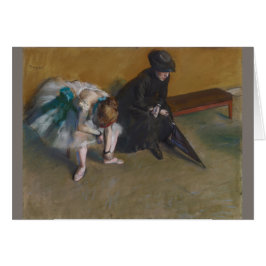 Väntar på Edgar Degas Hälsningskort