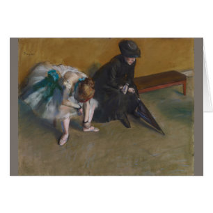 Väntar på Edgar Degas Hälsningskort