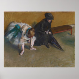 Väntar på Edgar Degas Poster