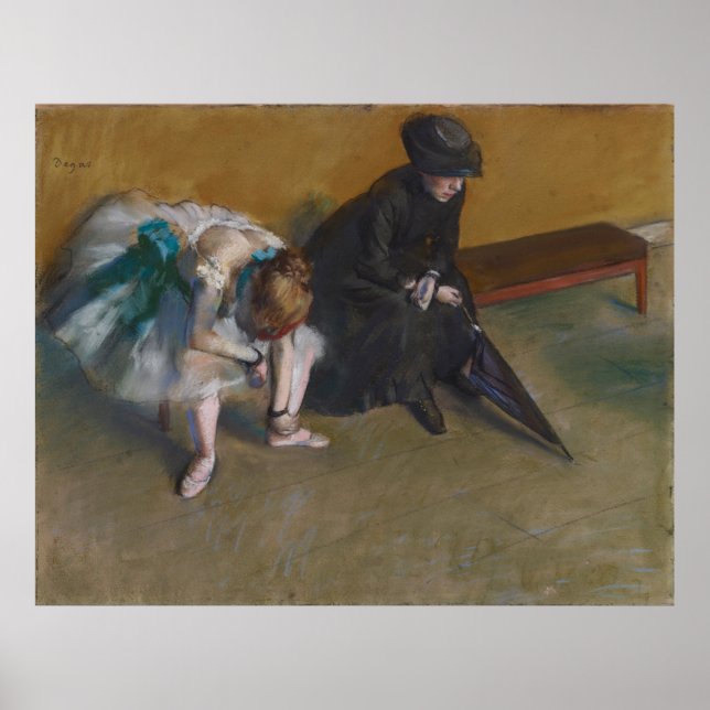 Väntar på Edgar Degas Poster (Framsidan)