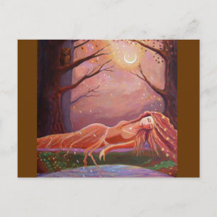 Väntar på en dröm - Fantasy Art Postcard Vykort