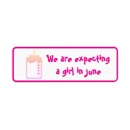 Väntar på en tjej i Juniklistermärken efter dalDes Returadress Etikett